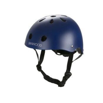 Dziecięcy kask rowerowy w kolorze granatowym z regulowanym paskiem. Banwood Dziecięcy kask rowerowy navy