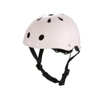Dziecięcy kask rowerowy różowy z otworami wentylacyjnymi i regulowanym paskiem. Banwood Dziecięcy kask rowerowy pink