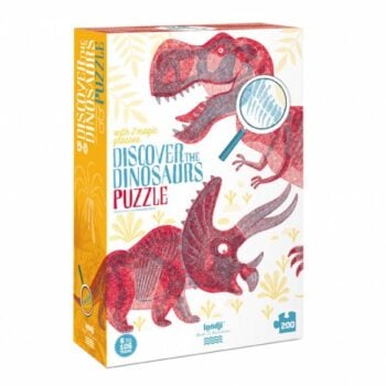 Puzzle tradycyjne z motywem dinozaurów 200 elementów dla dzieci. Londji Puzzle Odkryj Dinozaury