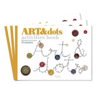 Zeszyt do kreatywnej zabawy z kolorowankami i zadaniami z motywem guzików i kropek dla dzieci. Londji Zeszyt do kreatywnej zabawy Art&Dots