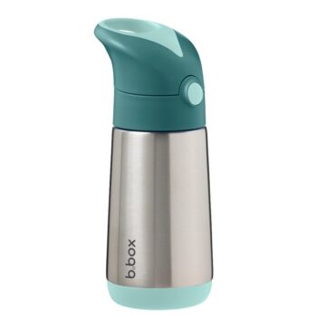 Bidon termiczny 350 ml stal nierdzewna z zieloną zakrętką dla dziecka. B.box Bidon termiczny 350 ml Emerald Forest
