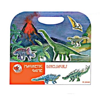 Magnetyczna układanka z dinozaurami kolorowa dla dzieci. Egmont Toys Układanka, gra magnetyczna, Dinozaury