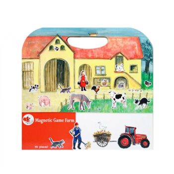 Magnetyczna układanka farma z postaciami zwierząt i ludzi dla dzieci. Egmont Toys Układanka, gra magnetyczna, Farma