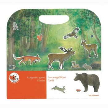 Magnetyczna układanka z motywem lasu z postaciami zwierząt leśnych dla dzieci. Egmont Toys Układanka, gra magnetyczna, Las