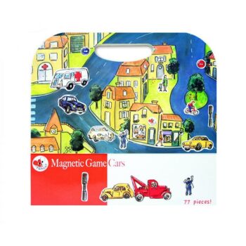 Magnetyczna układanka z samochodami i elementami miasta dla dzieci. Egmont Toys Układanka, gra magnetyczna, Samochody