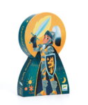 Puzzle tekturowe 36 elementów z ilustracją rycerza dla dzieci powyżej 4 lat. Djeco Puzzle Tekturowe RYCERZ 36 El. 4+