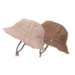 Dwa dziecięce kapelusze bucket hat w odcieniach różu dla dzieci 2-3 lata z wiązaniem pod brodą. Elodie Details Kapelusz Bucket Hat Blushing Pink 2-3 lata