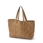 Torba dla mamy w kolorze karmelowym z plecionym wzorem z długimi uszami. Elodie Details Torba dla mamy Caramel Brown Braided