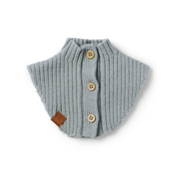 Dzianinowy komin dziecięcy w kolorze zielonym z guzikami dla dziecka. Elodie Details Komin dziecięcy Pebble Green