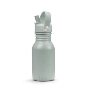 Butelka na wodę z tworzywa w kolorze zielonym dla dziecka. Elodie Details Butelka na wodę Pebble Green