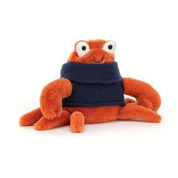 Jellycat Krab w Sweterku 13 cm -  - Przytulanka Morza i Oceany