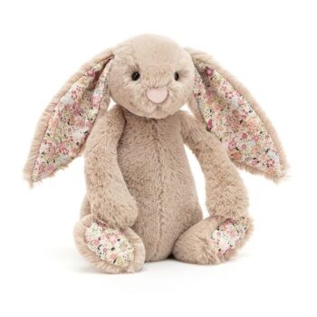 Jellycat Króliczek Kwieciste Uszy Beżowy 18 cm -  - Przytulanka Króliczki 13 - 18 cm