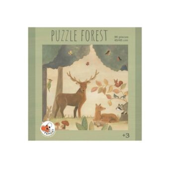Puzzle tradycyjne 36 elementów z motywem lasu zwierzęta dla dzieci powyżej 3 lat. Egmont Toys Puzzle Las 36 szt