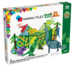 Klocki magnetyczne dinozaury zielone i niebieskie dla dzieci 3 plus 50 elementów. Magna-Tiles Klocki Magnetyczne Dino World XL 50el