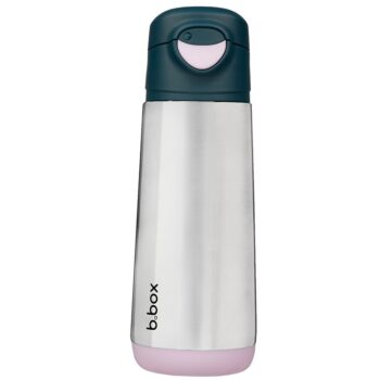 Butelka termiczna ze stali nierdzewnej z ustnikiem sportowym kolor indygo i różowy 500 ml. B.Box Butelka termiczna z ustnikiem sportowym 500 ml, Indigo Rose