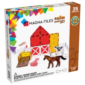 Klocki magnetyczne farma zwierzęta 25 elementów dla dzieci. Magna-Tiles Klocki Magnetyczne Farm Animals 25el