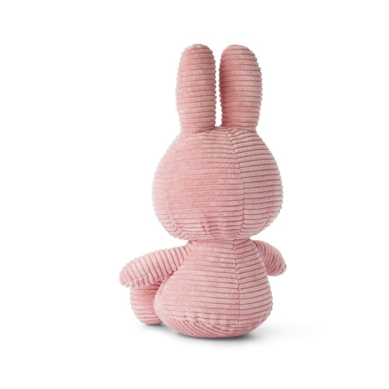 Różowy królik pluszowy z sztruksu dla dziecka. Miffy Corduroy PINK przytulanka 23 cm