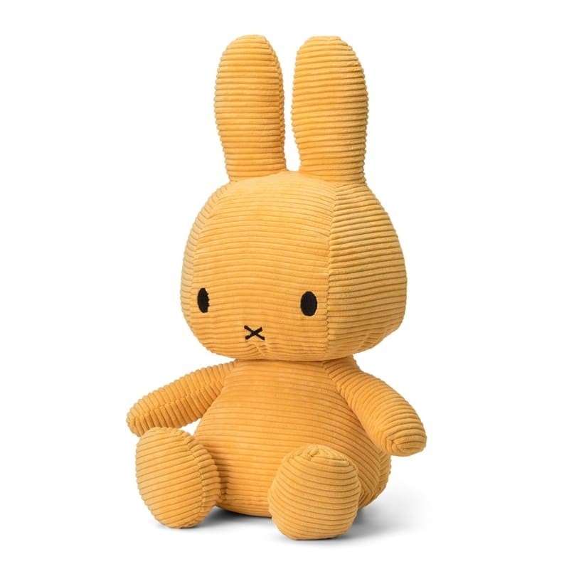 Żółty królik z sztruksu przytulanka dla dziecka 50 cm. Miffy Corduroy YELLOW przytulanka 50 cm