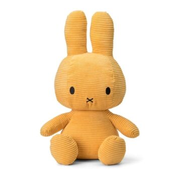 Żółty królik przytulanka z sztruksu dla dziecka 50 cm. Miffy Corduroy YELLOW przytulanka 50 cm