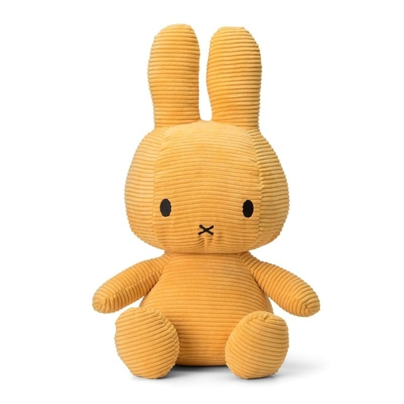 Żółty królik przytulanka z sztruksu dla dziecka 50 cm. Miffy Corduroy YELLOW przytulanka 50 cm