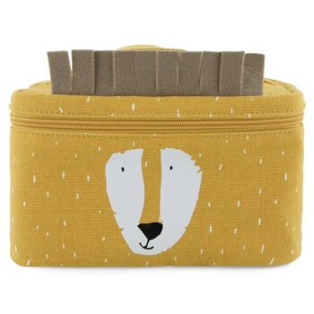 Żółta torba na lunch z motywem lwa i uszami dla dziecka. Trixie Baby Lew Termiczny Lunch Box