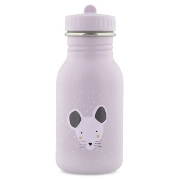 Butelka bidon dla dziecka fioletowa z nadrukiem myszy 350 ml. Trixie Baby Myszka Bidon Butelka 350 ml