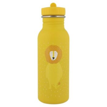 Żółty bidon butelka 500 ml z nadrukiem lwa dla dziecka. Trixie Baby Lew Bidon Butelka 500 ml