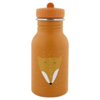 Pomarańczowa butelka dla dziecka z nadrukiem liska pojemność 350 ml. Trixie Baby Lis Bidon Butelka 350 ml