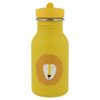 Żółta butelka dla dziecka z nadrukiem lwa pojemność 350 ml. Trixie Baby Lew Bidon Butelka 350 ml
