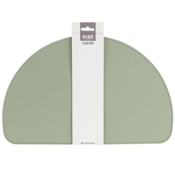 Podkładka silikonowa na stół półokrągła zielona dla dziecka. BIBS podkładka silikonowa na stół CLASSIC Sage