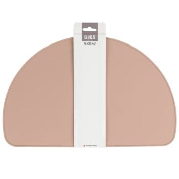 Podkładka silikonowa na stół półokrągła różowa dla dziecka. BIBS podkładka silikonowa na stół CLASSIC Blush