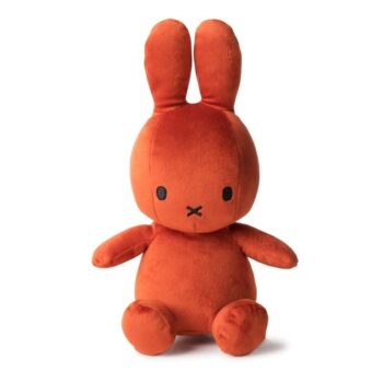 Pluszowa przytulanka królik w kolorze terakoty dla dziecka. Miffy Velvetine TERRA przytulanka 23 cm