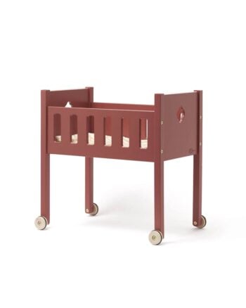 Drewniane czerwone łóżko dla lalek na kółkach dla dziecka. Kid’s Concept Łóżko dla lalek red CARL LARSSON