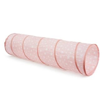 Różowy tunel do zabawy w białe gwiazdki dla dziecka. Kid’s Concept Tunel do zabawy pink STAR