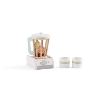 Drewniany blender zabawkowy z pokrywką i dwie filiżanki dla dziecka. Kid’s Concept Blender KID’S HUB