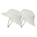 Biały kapelusz bucket hat z wiązaniem pod brodą dla dziecka 1-2 lata. Elodie Details Kapelusz Bucket Hat Gelato Green 1-2 lata