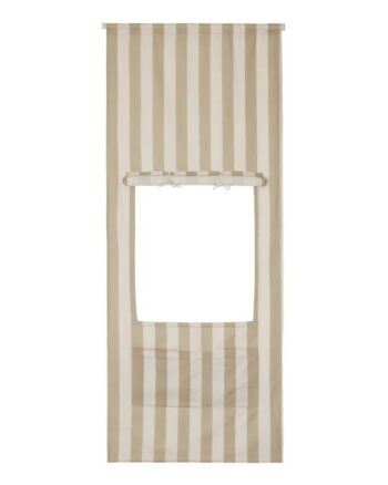 Beżowe drzwi do kiosku w paski z otworem i roletą dla dziecka. Kid’s Concept Drzwi do kiosku stripe beige