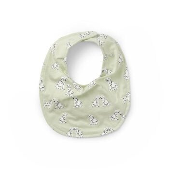 Materiałowy śliniak bandanka w jasnym kolorze z wzorem dalmatyńczyków dla niemowlaka. Elodie Details Śliniak/bandanka Darling Dalmatians