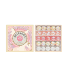 Zestaw szklanych kulek w różnych kolorach i wzorach w pudełku z motywem jednorożca dla dzieci. Billes & Co Szklane Kulki JEDNOROŻCE