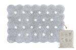 Bawełniany dywan dziecięcy szary w białe kropki 70x100 cm dla dziecka. Lorena Canals Dywan Bawełniany Mini Biscuit Pearl Grey 70x100cm