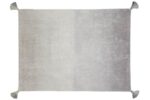 Bawełniany dywan w odcieniach szarości z frędzlami na rogach 120x160 cm. Lorena Canals Dywan bawełniany Degrade Dark Grey-Grey 120x160cm