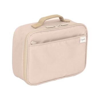 Torba na lunch w kolorze taupe z uchwytem i zamkiem dla dziecka. 3 Sprouts Lunch Bag Torba na lunch Recycled Taupe