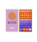 Zestaw szklanych kulek w odcieniach pomarańczowego i fioletowego dla dzieci. Billes&Co Szklane Kulki HUNDRED PIECES & LOVE
