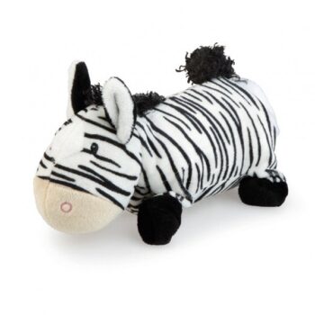 Pluszowa pacynka na rękę w kształcie zebry czarno biała dla dziecka. Egmont Toys Pacynka pluszowa na rękę Zebra