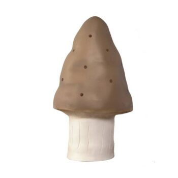 Lampka nocna LED w kształcie grzybka w kolorze czekoladowym dla dzieci. Egmont Toys Lampka nocna LED Grzybek czekolada