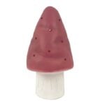 Lampka nocna LED w kształcie grzybka z bordowym kapeluszem i białą nóżką dla dzieci. Egmont Toys Lampka nocna LED Grzybek Cuberdon
