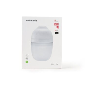 Butelka antykolkowa dla niemowlaka 300 ml kolor kość słoniowa silikonowa 9 miesięcy. Mombella Butelka Antykolkowa dla Niemowlaka 9M Ivory Silikon300ml