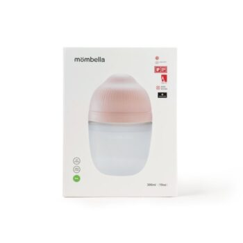Butelka antykolkowa dla niemowlaka różowa silikonowa 300 ml. Mombella Butelka Antykolkowa dla Niemowlaka 9M Roze Silikon 300ml