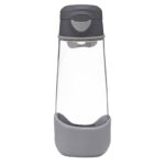 Sportowa butelka tritanowa 600 ml szara z silikonową osłoną. b.box Sportowa butelka tritanowa 600 ml Graphite