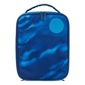 Niebieska torba termiczna na lunchbox z uchwytem dla dziecka. b.box Torba termiczna na lunchbox Deep Blue